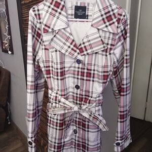 Faded Glory Plaid Rain Coat